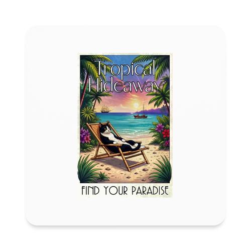 Tropical Hideaway - Square Magnet
