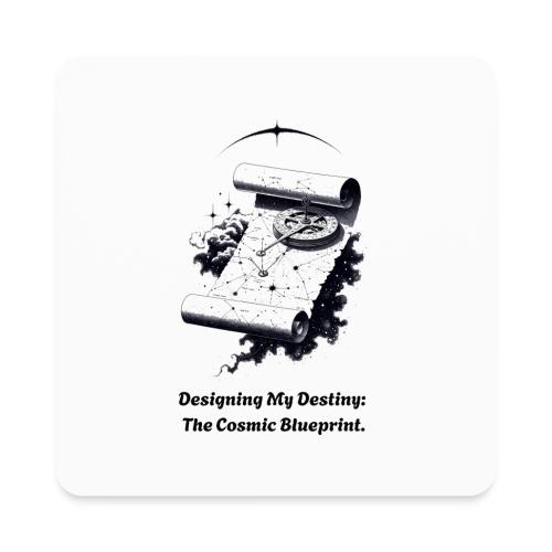 Cosmic Blueprint T-Shirt - Square Magnet