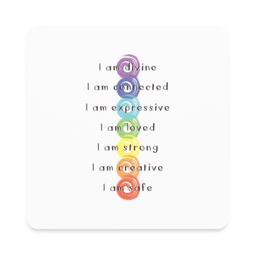 Just For Today Chakras - Square Magnet
