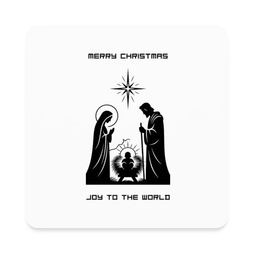 Joy to the World T-Shirt | Minimalist Nativity - Square Magnet