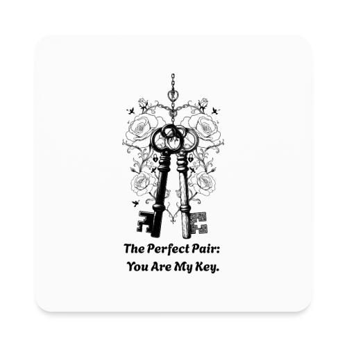 Valentine love keys - Square Magnet