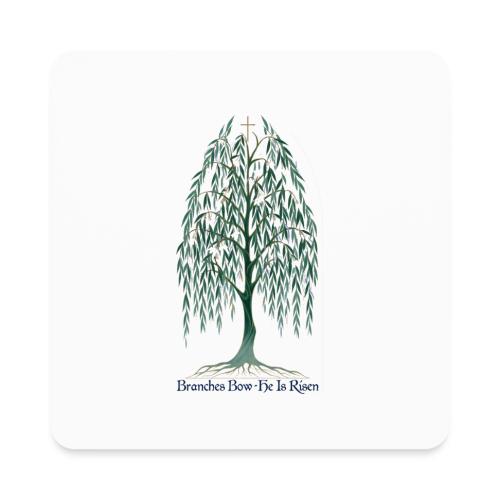 Easter Branches Bow Willow T Shirt, Easter Gift - Square Magnet