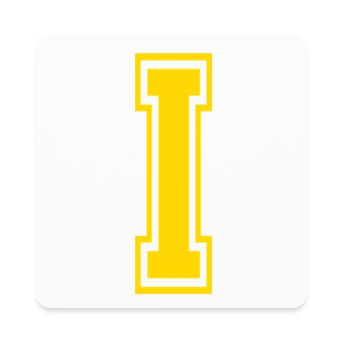 Letter I – Capital Athletic Alphabet Monogram - Square Magnet