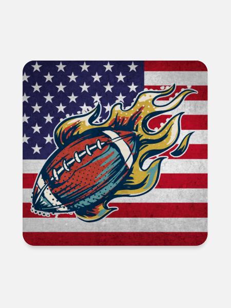 Fantasy Football - Square Magnet - white - Front