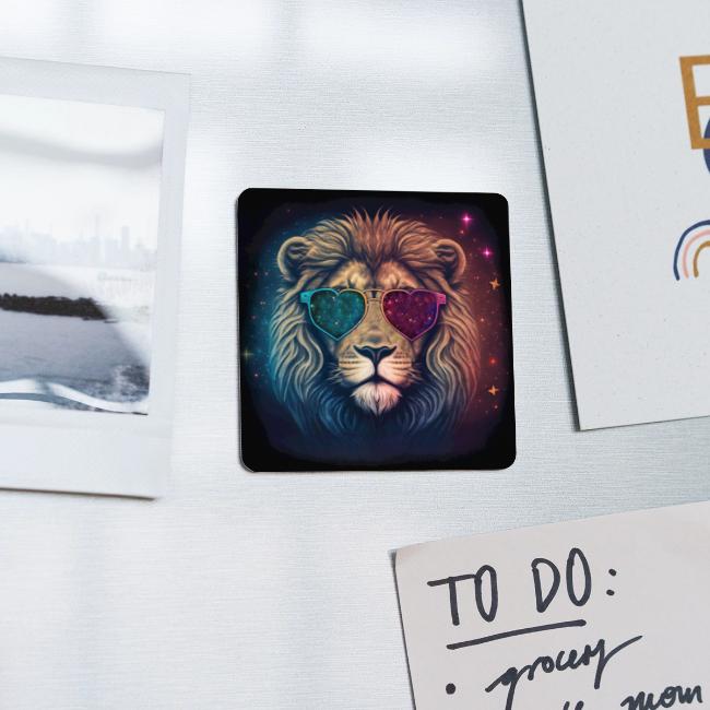 Jesus Lion of Judah wearing love glasses