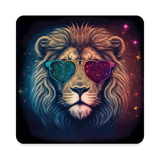 Jesus Lion of Judah wearing love glasses