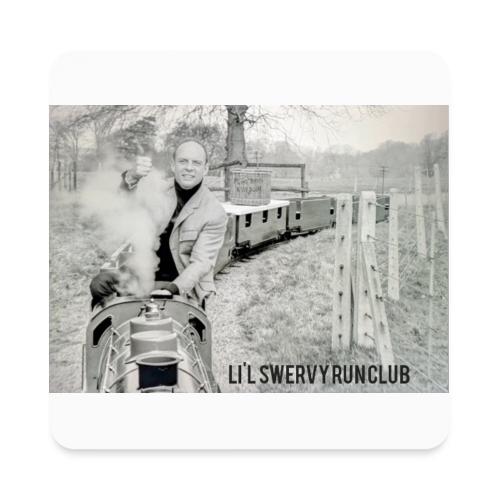 li'l swervy run club hype train - Square Magnet