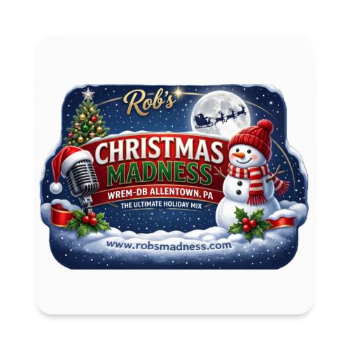 Rob's Christmas Madness WREM-DB - Square Magnet