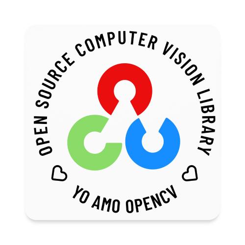 Yo Amo OpenCV (Dark Logo) - Square Magnet