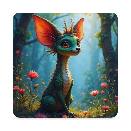 Fantasy Forest Character with Magical Vibe - Square Magnet