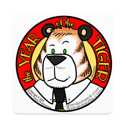 Dashiell: Year of the Tiger - Square Magnet