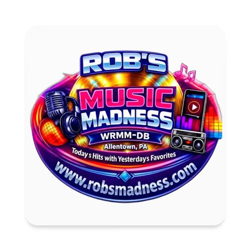Rob's Music Madness WRMM-DB - Square Magnet