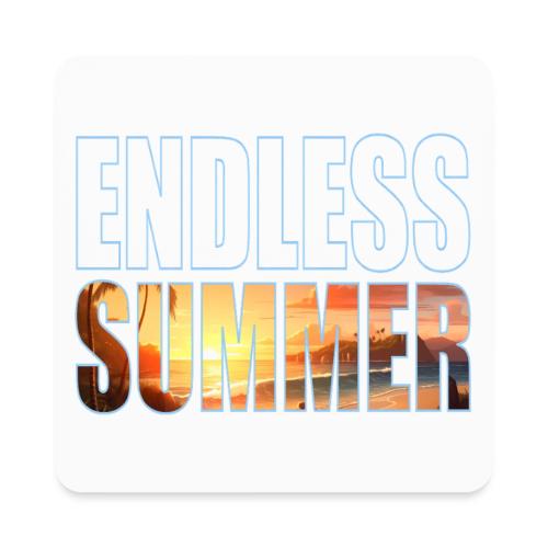 Golden Summer Vibes - Square Magnet