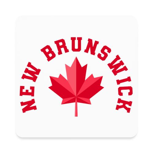 New Brunswick with maple leaf - Square Magnet