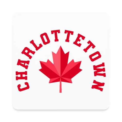 Charlottetown with maple leaf - Square Magnet