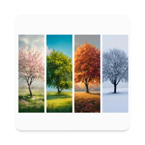 The four Seasons - Square Magnet