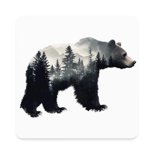 Forest Within the Bear - Square Magnet