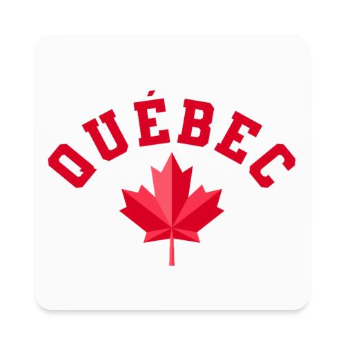 Quebec with maple leaf - Square Magnet