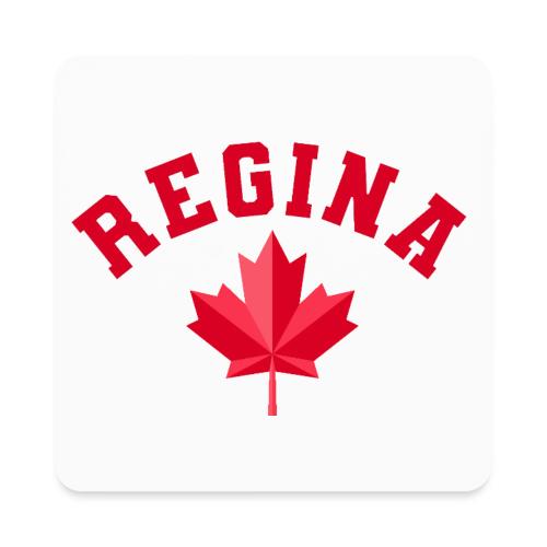 Regina with maple leaf - Square Magnet
