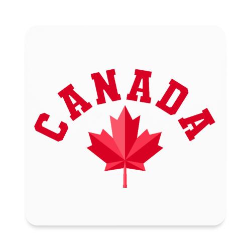 Canada with maple leaf - Square Magnet