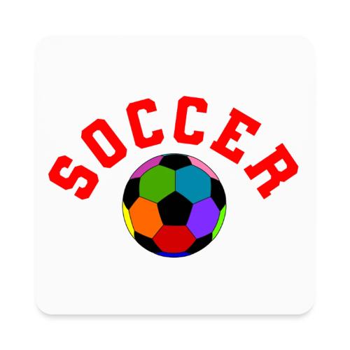 Soccer: Colorful Kick - Square Magnet