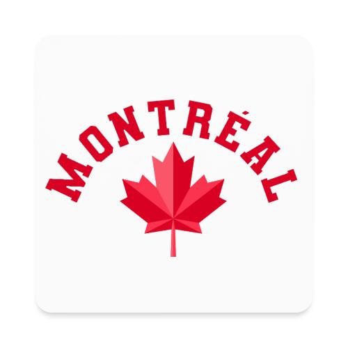 Montréal with maple leaf - Square Magnet
