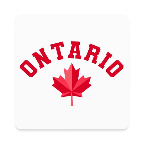 Ontario with maple leaf - Square Magnet
