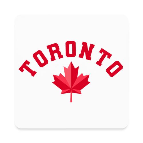 Toronto with maple leaf - Square Magnet