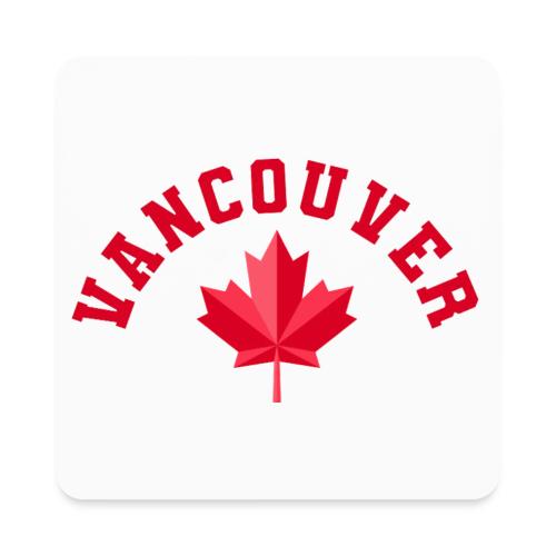 Vancouver with maple leaf - Square Magnet