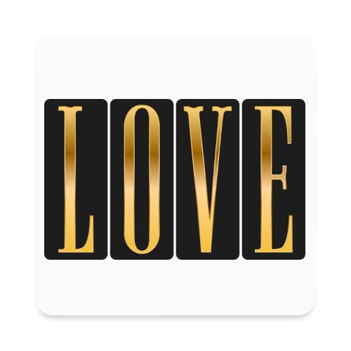 Golden Love - Square Magnet