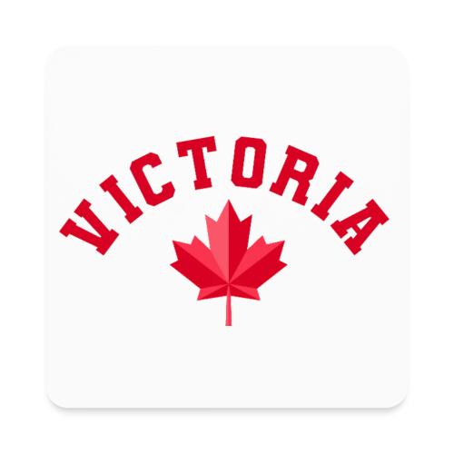 Victoria with maple leaf - Square Magnet