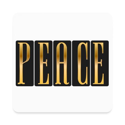 Peace in Gold - Square Magnet