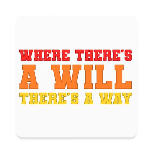 Willpower Wins - Square Magnet