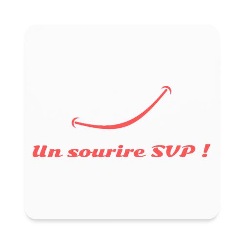 A smile, please! - Square Magnet