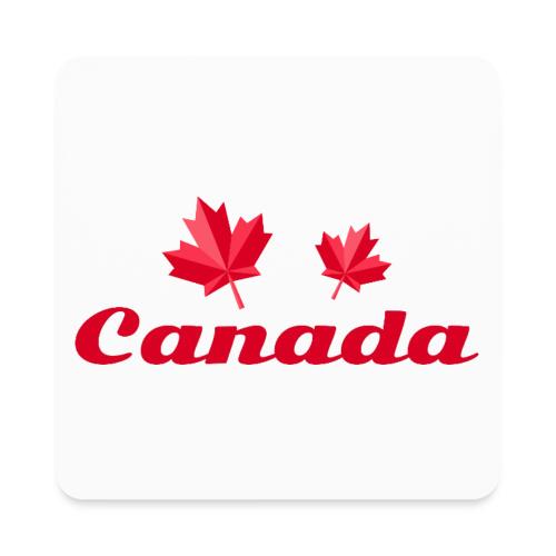 Canada with two maple leaves - Square Magnet