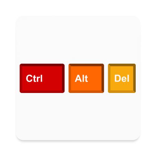 CTRL + ALT + DEL - Square Magnet