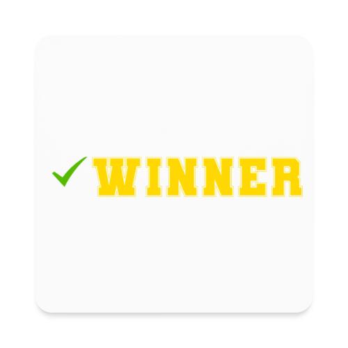 Crowned to Win - Square Magnet