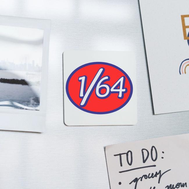 One Sixty Four -- vintage auto inspired oval