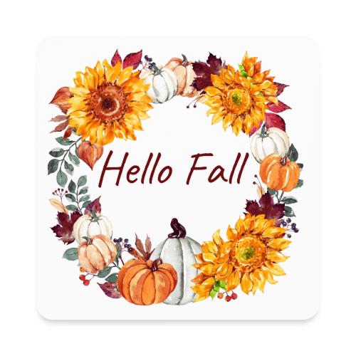 Hello Fall - Square Magnet