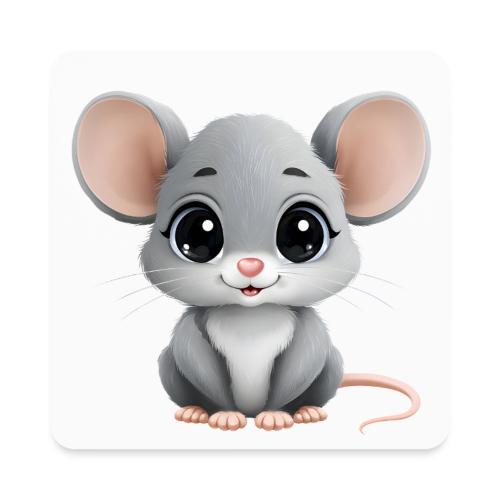 Baby Mouse: Little Grey Explorer - Square Magnet