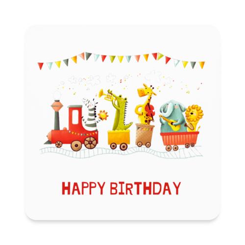 Happy birthday - Square Magnet