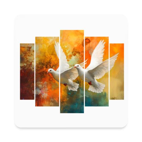Wings of Peace - Square Magnet