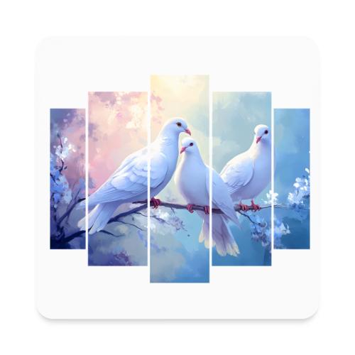 Symbols of Peace and Serenity - Square Magnet
