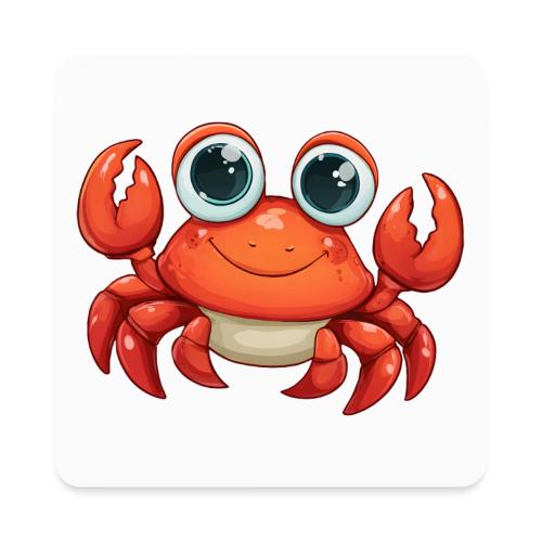 Cute Cartoon Baby Crab - Square Magnet