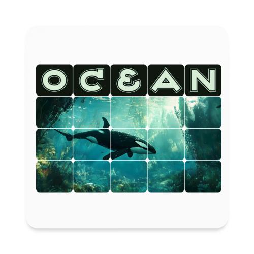 Ocean: Silent Hunter - Square Magnet