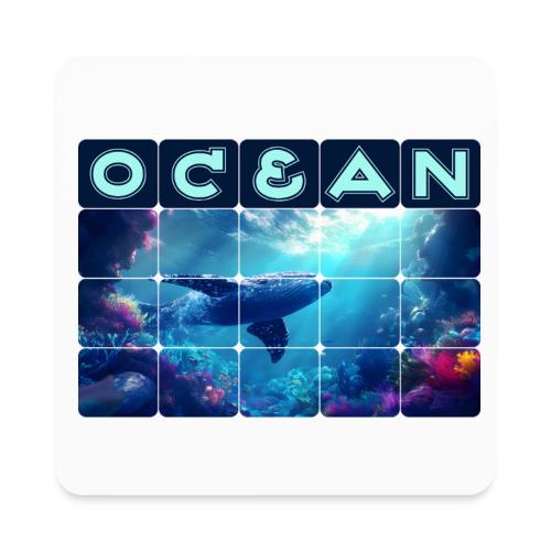 Ocean: Whale’s Path - Square Magnet