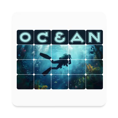 Ocean: Beneath the Blue - Square Magnet