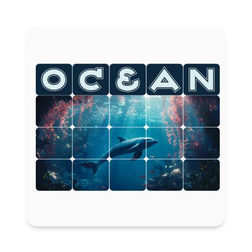 Ocean: Blue Grace - Square Magnet
