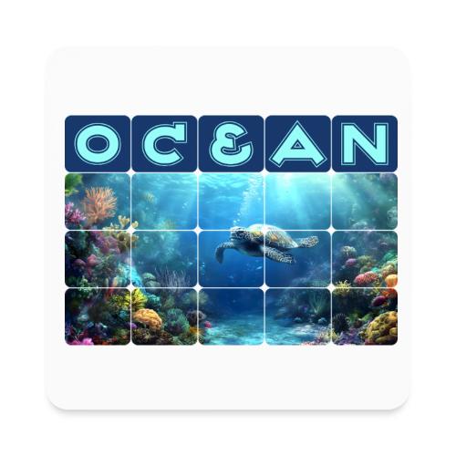 Ocean: Turtle Drift - Square Magnet