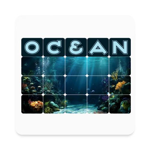 Ocean: Rainbow Reef Life - Square Magnet